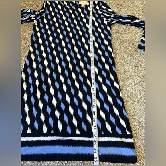 Michael Kors women’s knee length loom print long sleeve dress sz S - Picture 7 of 7